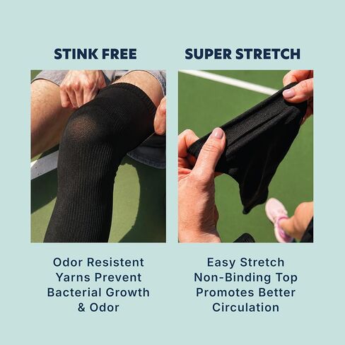 Doctor's Choice Full Leg Compression Sleeve-10-20 mmHg Graduated Support, Breathable Moisture-Wicking Fabric, Non-Binding Fit for Men & Women Ideal for Recovery, Daily Wear, Running & Active Lifestyle in Saudi Arabia