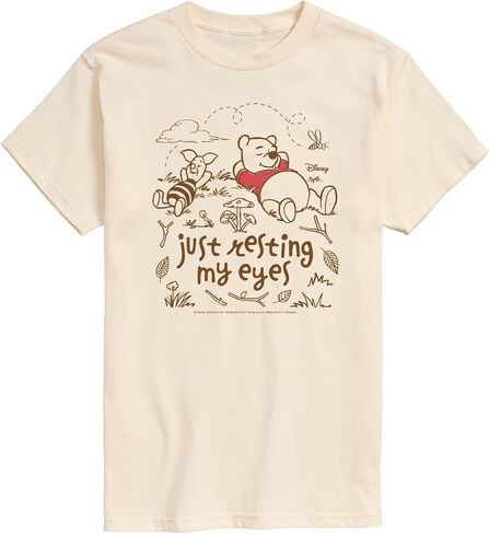 Disney Winnie The Pooh - Just Resting My Eyes - Men's Short Sleeve Graphic T-Shirt in Kuwait