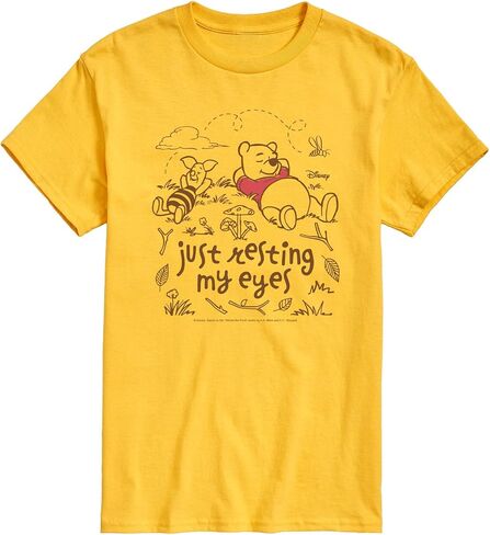 Disney Winnie The Pooh - Just Resting My Eyes - Men's Short Sleeve Graphic T-Shirt in Kuwait