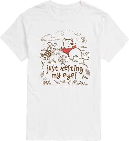 Disney Winnie The Pooh - Just Resting My Eyes - Men's Short Sleeve Graphic T-Shirt in Kuwait