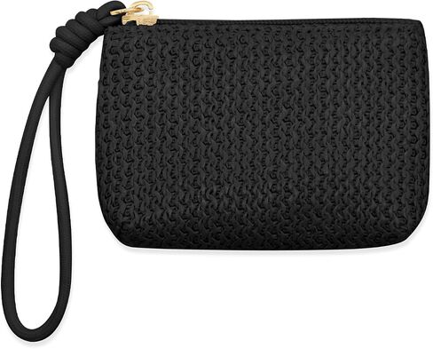 LJCZKA Straw Coin Purse for Women Small Straw Purse Zipper Clutch Wristlet Coin Wallet Bohemian Summer Beach Mini Pouch Bag (Beige) in Kuwait