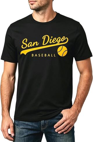 Mens Vintage Baseball Fans Team Color T Shirt for Men Women in Kuwait