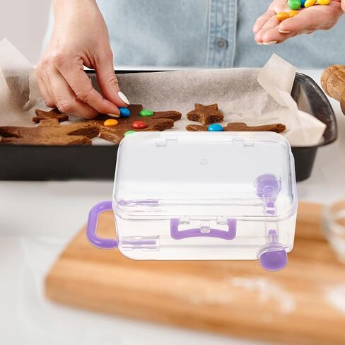 NUOBESTY Mini Suitcase Party Favor Box 12Pcs Clear Plastic Rolling Luggage Candy Boxes for Wedding Birthday Decorations 3 X 2 X 1.5 Inches in Kuwait
