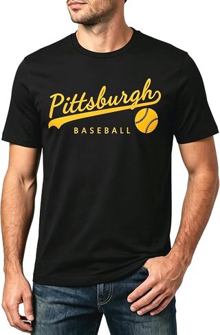 Mens Vintage Baseball Fans Team Color T Shirt for Men Women in Kuwait