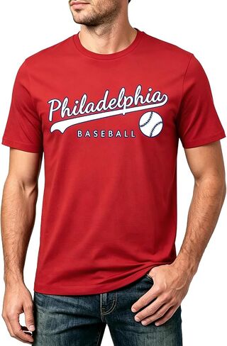 Mens Vintage Baseball Fans Team Color T Shirt for Men Women in Kuwait