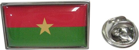 Thin Bordered Burkina Faso Flag Lapel Pin in Kuwait