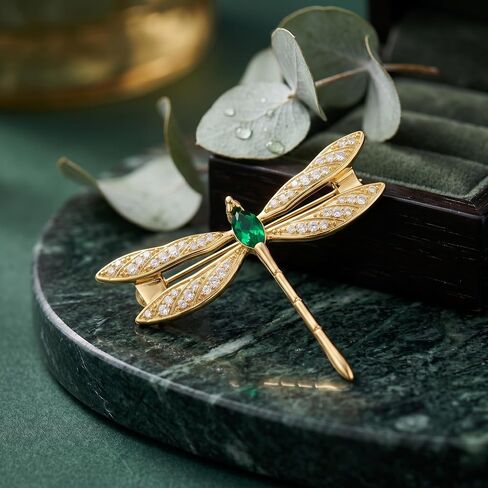 Dragonfly Brooch Vintage Brooches for Women Anmial Pin Anmial Clothing Accessory Jewelry Giifts for Mother Wife in Saudi Arabia