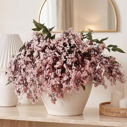 Dingion 3 Pcs 43 Inch Dark Brown Berry Stem for Vase Fall Artificial Faux Sedum Berry Stem Autumn Realistic Flowers Pick Spray Floral Branch for DIY Wedding Bouquet Mantel Holiday Harvest Home Decor in Kuwait