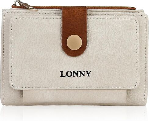 Womens Wallet, Multi-Slot Card Holder Soft PU Credit Card Wallet Compact Bifold Wallet with Adjustable Snap ID Window (White) in Saudi Arabia