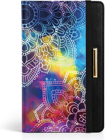 Checkbook Cover for Personal Checkbook with Pen Holder Imitation Leather Register Duplicate Checks Wallet Holder for Women Slim Design Unfolds for Home Office Finance (Flowers) in Saudi Arabia