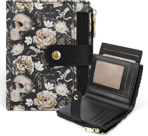 FALAN MULE Small Wallet Women RFID Blocking Card Holder Vegan Leather Bifold Wallets for Women with 3 ID Windows in Saudi Arabia