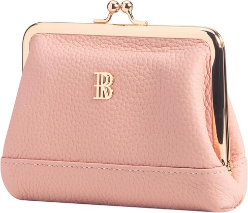 Royal Bagger Women's Genuine Cow Leather Coin Purse with Kiss Lock, Multi-Compartment Wallet, Card Holder (Wine Red) in Saudi Arabia