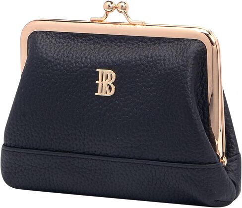 Royal Bagger Women's Genuine Cow Leather Coin Purse with Kiss Lock, Multi-Compartment Wallet, Card Holder (Wine Red) in Saudi Arabia