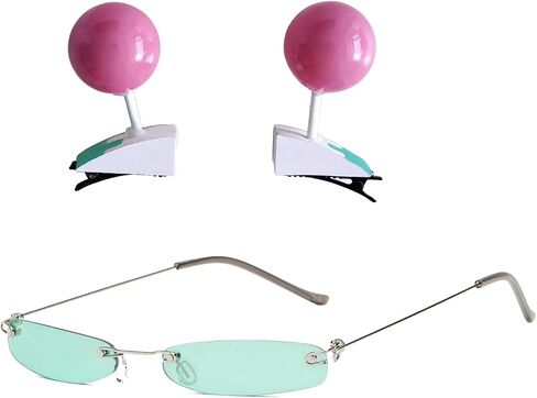 Saiki K Cosplay Glasses with Hair Clips Set – Saiki Kusuo Anime Accessories for Costume, Perfect for Cosplay, Anime Fans in Saudi Arabia
