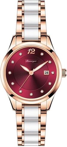 FANMIS Ladies Fashion Watches Luxury Rhinestone White Ceramic Watch Waterproof Watch Elegant Dress Watch in Kuwait