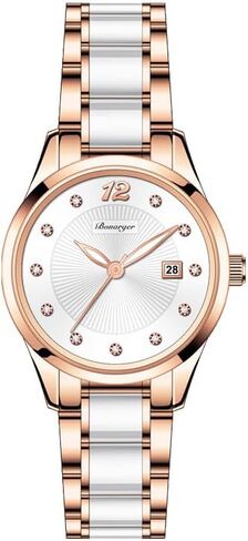 FANMIS Ladies Fashion Watches Luxury Rhinestone White Ceramic Watch Waterproof Watch Elegant Dress Watch in Kuwait