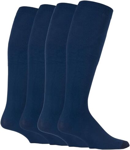IOMI 2 Pairs of Mens Graduated Compression Knee High Energizing Socks (7-12 US, Blue) in Saudi Arabia