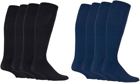 IOMI 2 Pairs of Mens Graduated Compression Knee High Energizing Socks (7-12 US, Blue) in Saudi Arabia