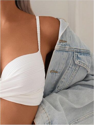RoseSeek Women's 2 Piece Bikini Sets Twist Front Bras and High Waisted Panties Summer Beachwear Swimwear in Kuwait