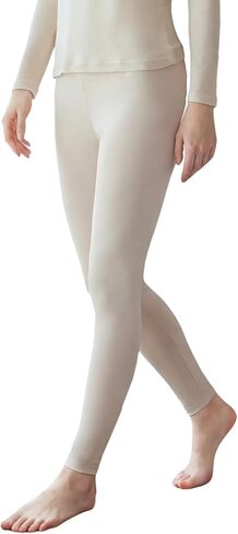 Women's Silk Thermal Underwear Pants Winter Fall Lightweight Knit Base Layer Long Johns Ladies Warm Bottoms Layering in Saudi Arabia