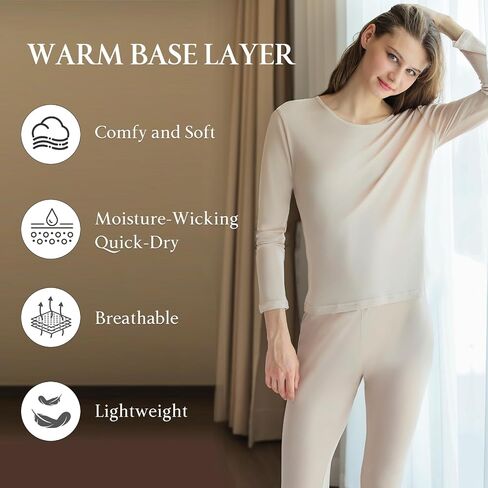 Women's Silk Thermal Underwear Pants Winter Fall Lightweight Knit Base Layer Long Johns Ladies Warm Bottoms Layering in Saudi Arabia
