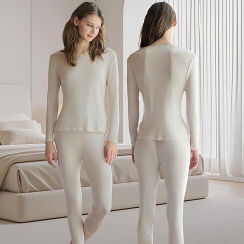 Women's Silk Thermal Underwear Pants Winter Fall Lightweight Knit Base Layer Long Johns Ladies Warm Bottoms Layering in Saudi Arabia