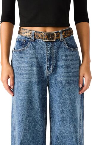 Steve Madden Women's Black and Leopard Pant Belt Pack in Kuwait