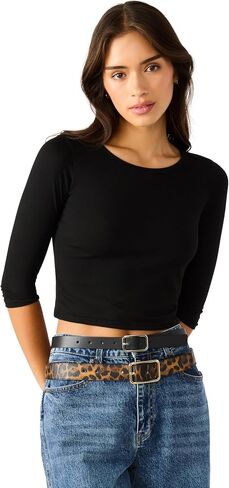Steve Madden Women's Black and Leopard Pant Belt Pack in Kuwait
