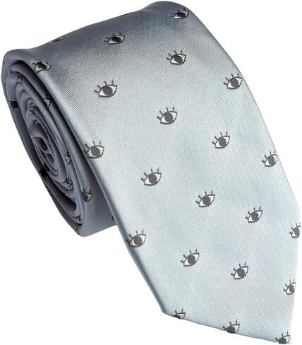 Maker V Eyes Neckties, Optometrist Necktie, Eye Doctor Tie, Optometrist Ties, Eye Surgeon gift for men, Oculoplastic Surgeon, Opthalmologist Gifts in Saudi Arabia