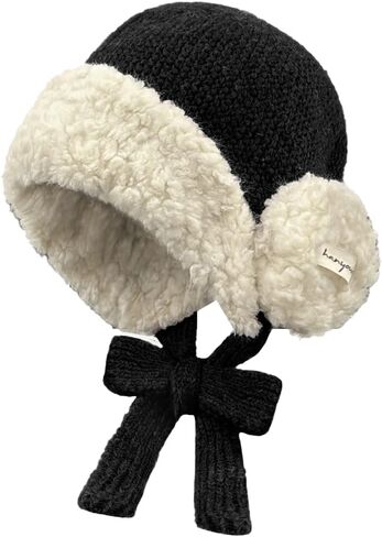 Niction Slouchy Crochet Hats for Women Girls Cute Winter Beanie Skull Caps Warm Knitted Furry Beanies Cap for Cold Weather in Saudi Arabia