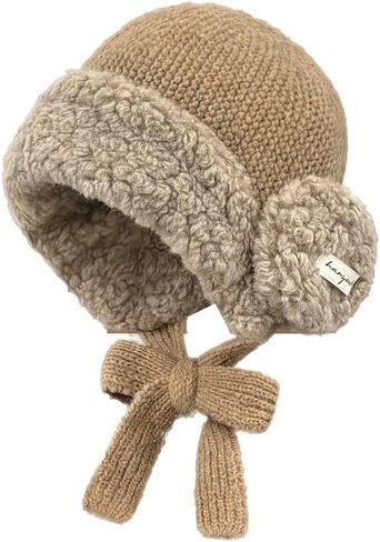 Niction Slouchy Crochet Hats for Women Girls Cute Winter Beanie Skull Caps Warm Knitted Furry Beanies Cap for Cold Weather in Saudi Arabia
