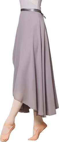 LingTing Dance Skirts for Women, Long Chiffon Ballet Skirt, Women's Dance Wrap Skirt with Tie in Saudi Arabia