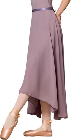 LingTing Dance Skirts for Women, Long Chiffon Ballet Skirt, Women's Dance Wrap Skirt with Tie in Saudi Arabia