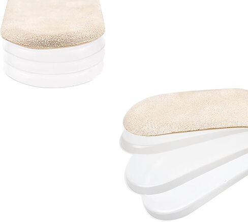 MEETOOT Adjustable Height Insoles 1 Pair, Soft Silicone Height Increase Pads, Adjustable from 1/4 Inch to 1 Inch in 4 Layers in Saudi Arabia