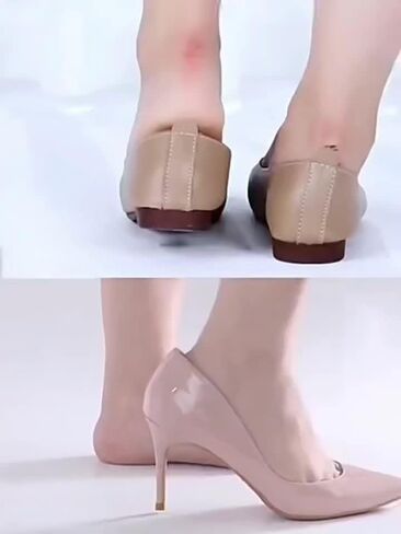 Non-Slip Silicone Heel Protectors- Women High Heels Men's Foot Pads,Prevents Water Blisters & Increases Shoe Comfort (White,6) in Kuwait