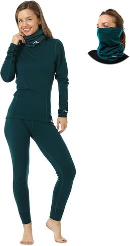 Merino.tech Merino Wool Base Layer Women Thermal Set - Long Underwear Women - Thermal Long Sleeve Women & Thermal Leggings in Kuwait
