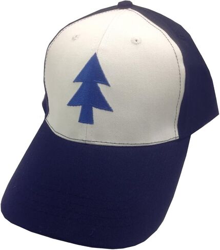 Dipper Pines Blue Tree Baseball Cap - Costume & Everyday Wear - Quality Embroidered 6 Panel Adult Hat - TV Show Cosplay Gift in Saudi Arabia