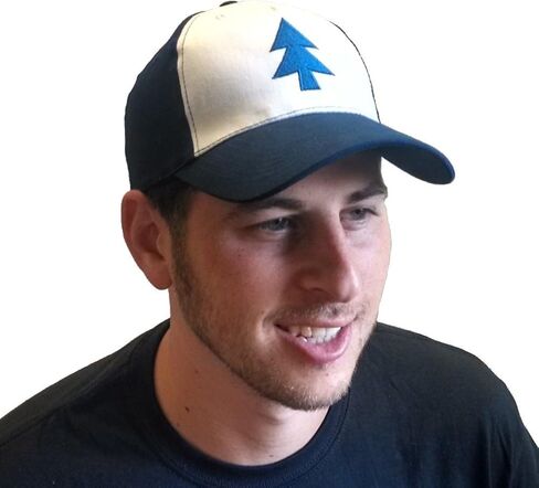Dipper Pines Blue Tree Baseball Cap - Costume & Everyday Wear - Quality Embroidered 6 Panel Adult Hat - TV Show Cosplay Gift in Saudi Arabia