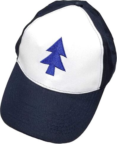 Dipper Pines Blue Tree Baseball Cap - Costume & Everyday Wear - Quality Embroidered 6 Panel Adult Hat - TV Show Cosplay Gift in Saudi Arabia