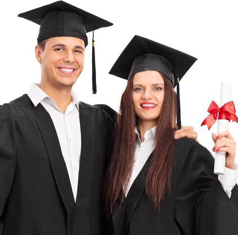 GraduatePro Black Graduation Cap Bulk for College High School Ceremony in Kuwait