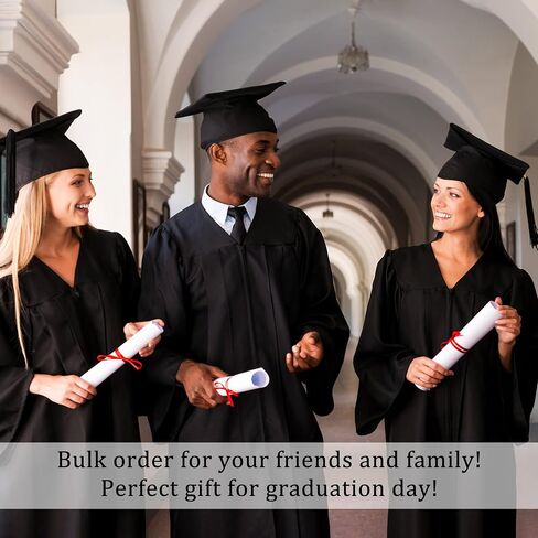 GraduatePro Black Graduation Cap Bulk for College High School Ceremony in Kuwait
