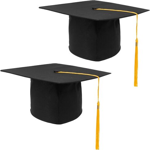 GraduatePro Black Graduation Cap Bulk for College High School Ceremony in Kuwait