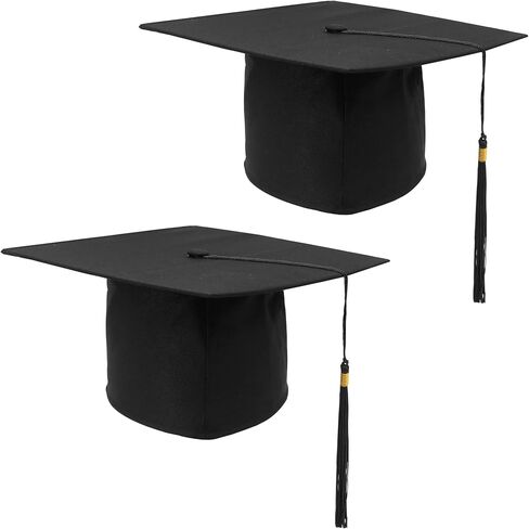 GraduatePro Black Graduation Cap Bulk for College High School Ceremony in Kuwait
