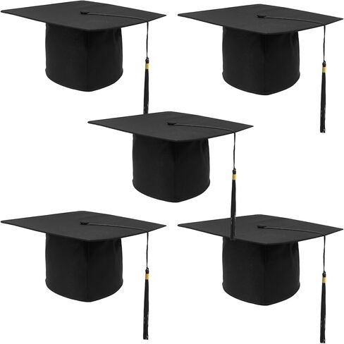 GraduatePro Black Graduation Cap Bulk for College High School Ceremony in Kuwait