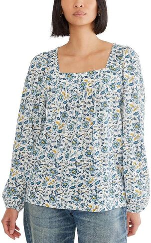 Lucky Brand Women's Long Sleeve Floral Peasant Top in Saudi Arabia