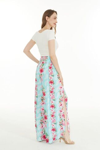 Matchable Family Hawaiian Luau Men Women Girl Boy Clothes in Pink Hibiscus Vine Turquoise in Kuwait