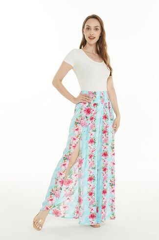 Matchable Family Hawaiian Luau Men Women Girl Boy Clothes in Pink Hibiscus Vine Turquoise in Kuwait