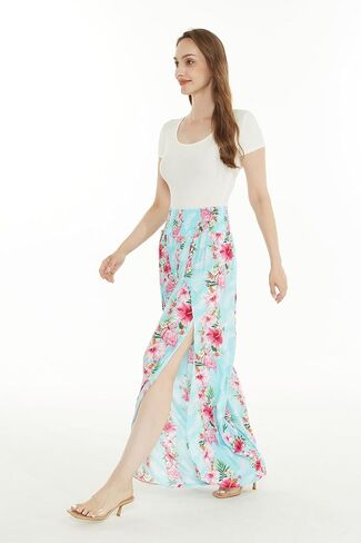 Matchable Family Hawaiian Luau Men Women Girl Boy Clothes in Pink Hibiscus Vine Turquoise in Kuwait
