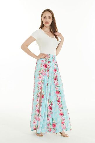 Matchable Family Hawaiian Luau Men Women Girl Boy Clothes in Pink Hibiscus Vine Turquoise in Kuwait