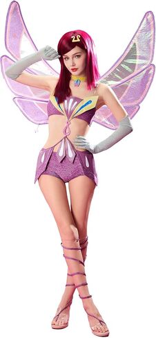 زي Micotaku Winx Club Enchantix Tecna النسائي ذو الأجنحة in Kuwait